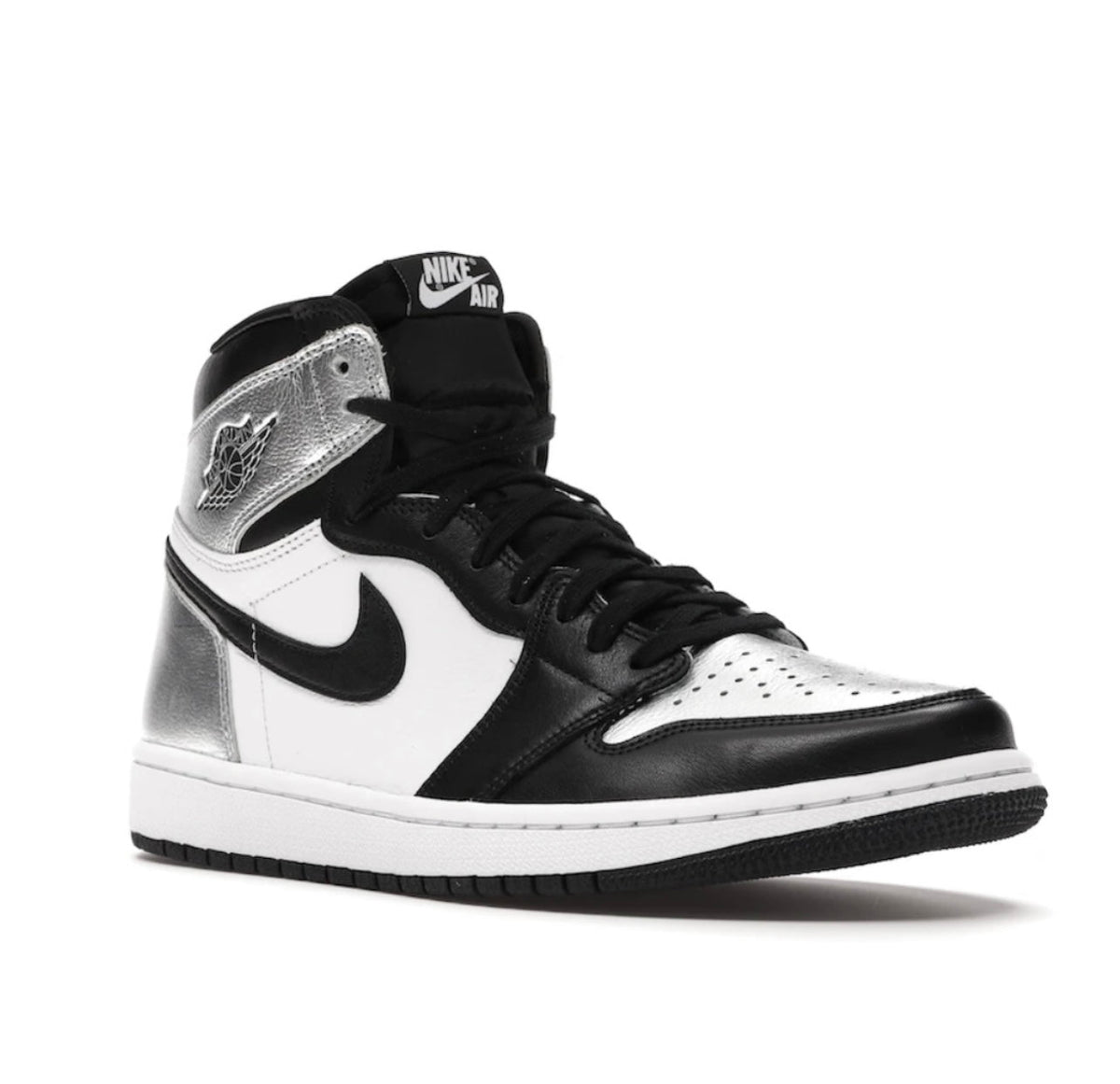 Air Jordan 1 Retro High Silver Toe (W) - high-performance athletic footwear in Silver with advanced cushioning