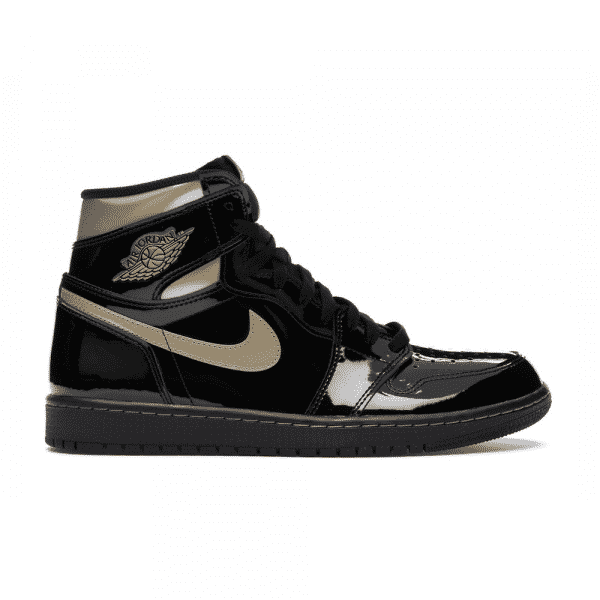 Air Jordan 1 Retro High Black Metallic Gold - high-performance athletic footwear in Black with advanced cushioning