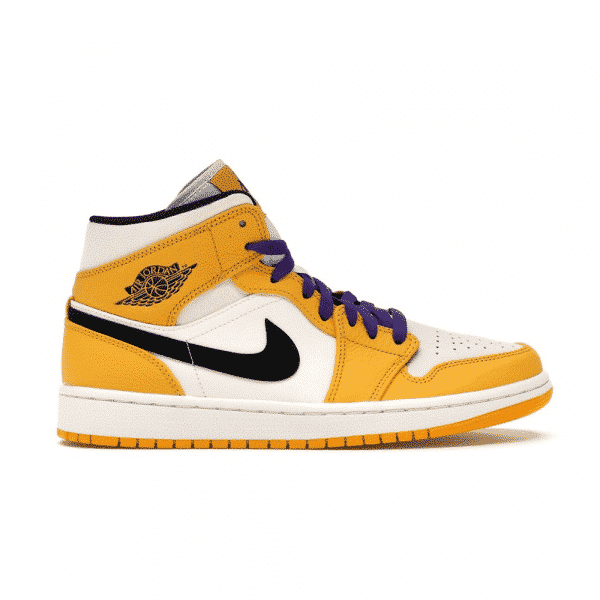 Air Jordan 1 Mid SE Lakers - high-performance athletic footwear with advanced cushioning