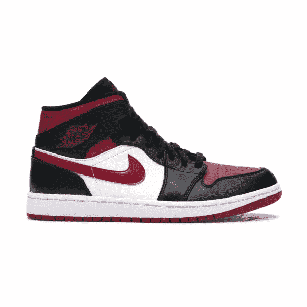 Air Jordan 1 Mid Bred Toe - high-performance athletic footwear in Red with advanced cushioning