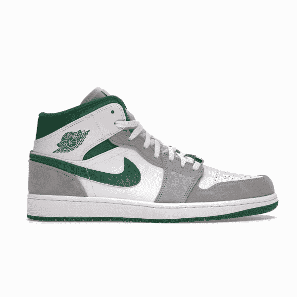 Air Jordan 1 Mid Grey Green - high-performance athletic footwear in Green with advanced cushioning