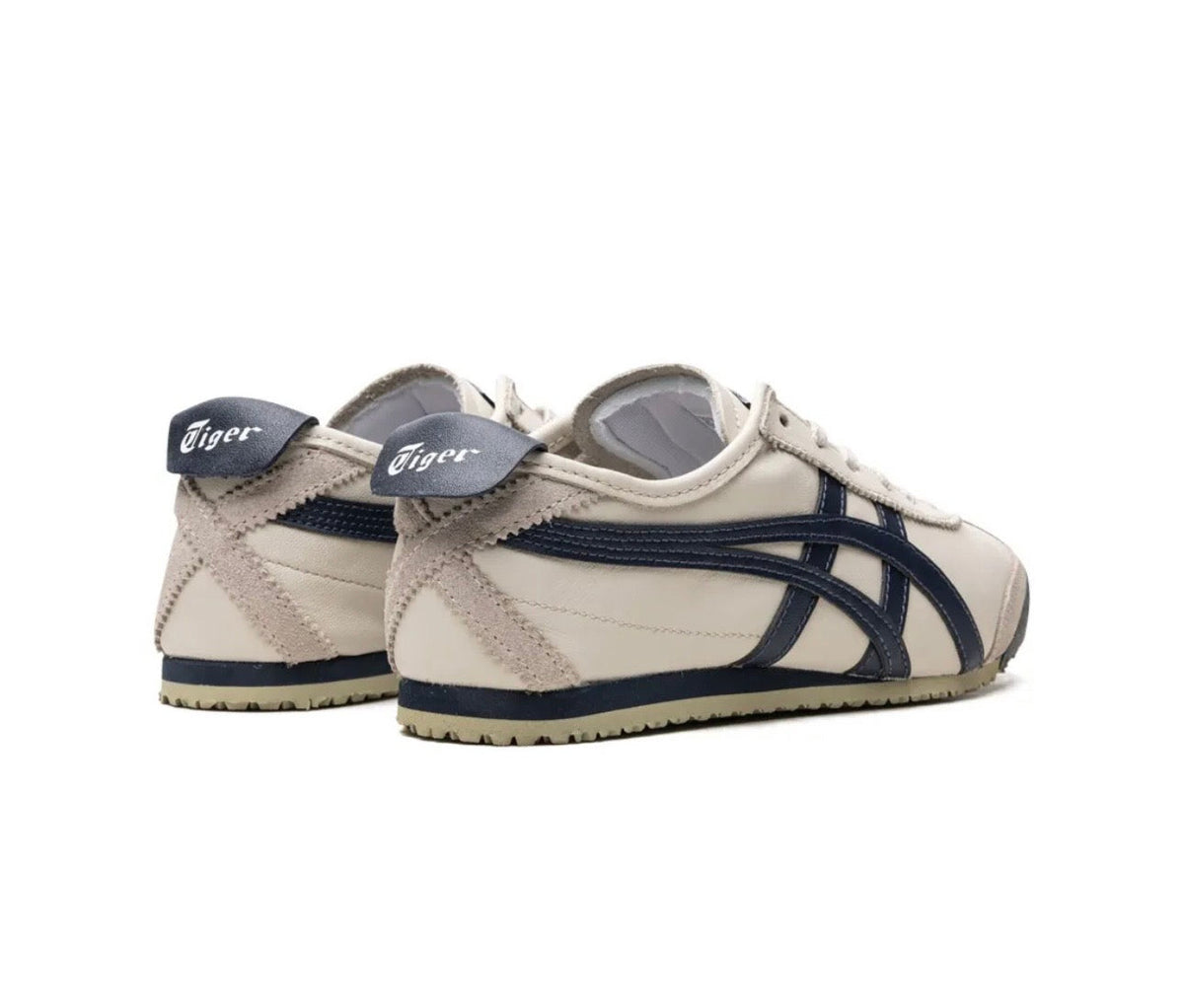 Onitsuka Tiger Mexico white navy blue high-performance athletic footwear Navy