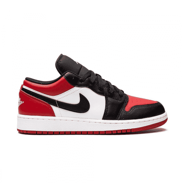 Air Jordan 1 Low Bred Toe - high-performance athletic footwear in Red with advanced cushioning