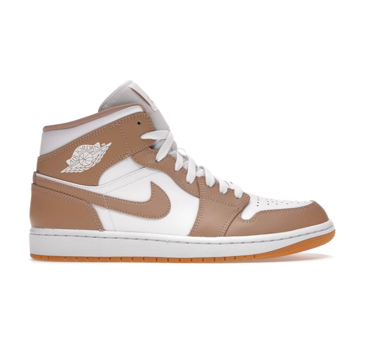 Air Jordan 1 Mid Tan Gum - high-performance athletic footwear with advanced cushioning