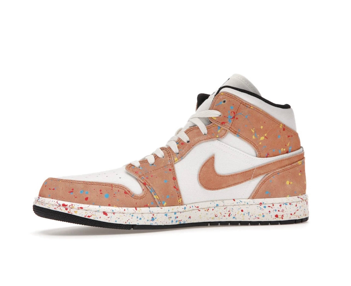 Air Jordan 1 Mid SE Brushstroke - high-performance athletic footwear with advanced cushioning
