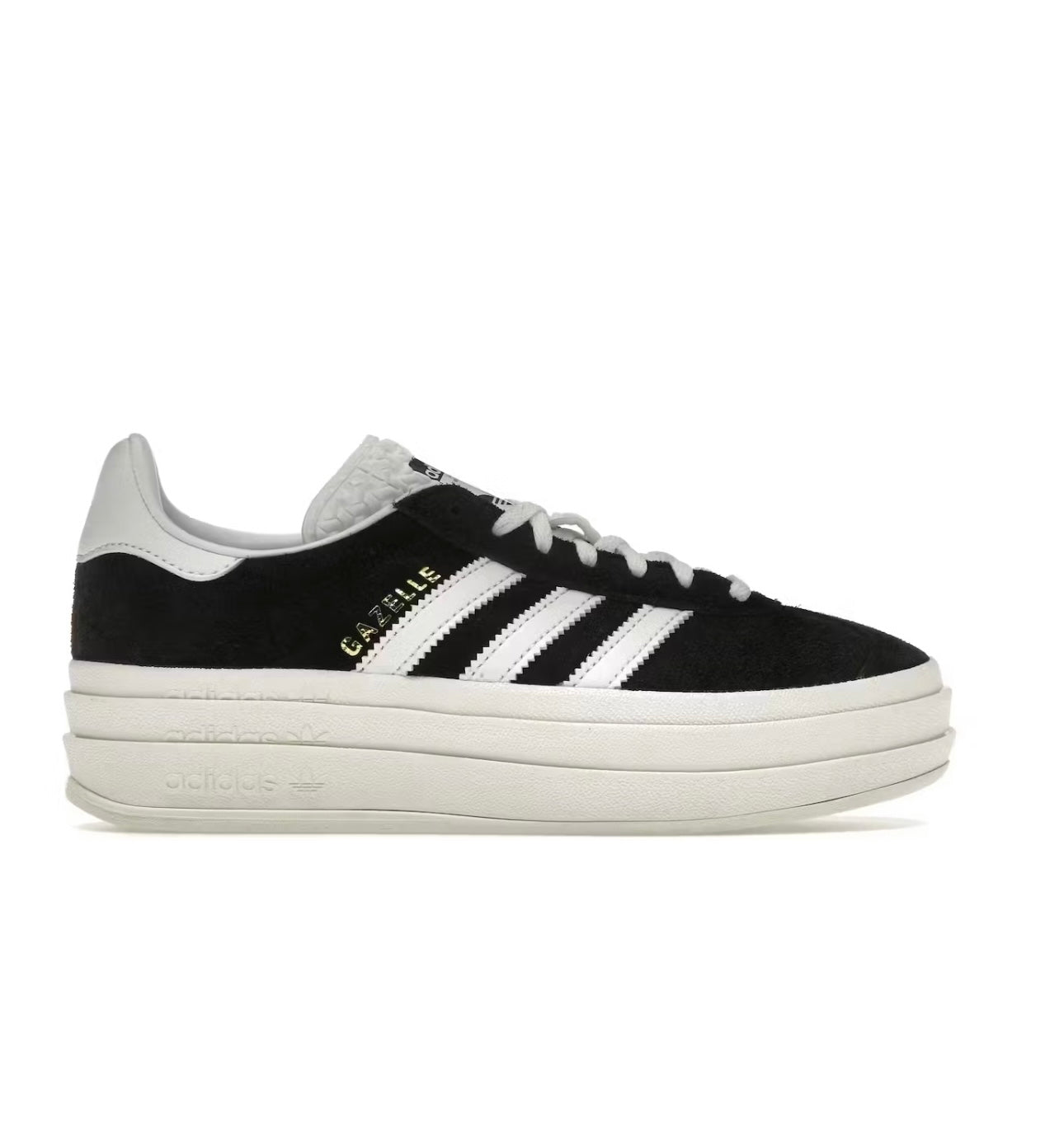 Adidas gazelle black platform