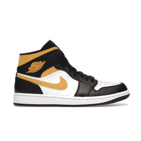 Air Jordan 1 Mid White Pollen Black - high-performance athletic footwear in Black with advanced cushioning
