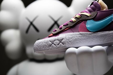 Nike Blazer Low Sacai Kaws Purple Dusk - high-performance athletic footwear in Purple with advanced cushioning