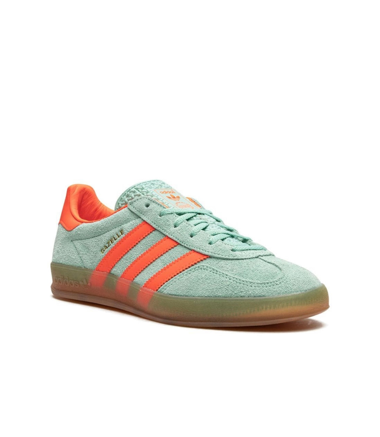Adidas gazelle Light Green peach
