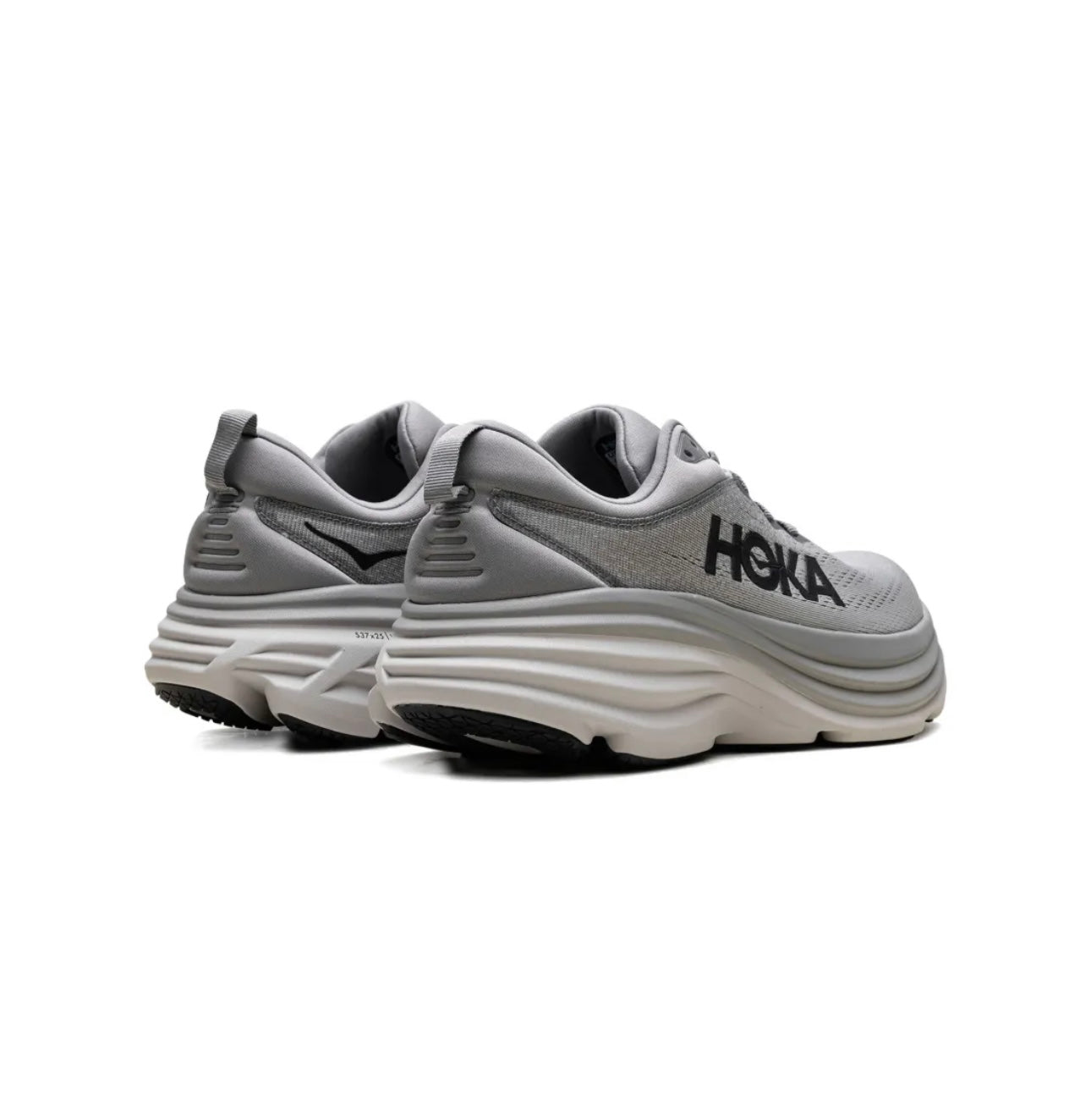 HOKA Bondi 8 "Sharkskin Harbor Mist" - high-performance athletic footwear with advanced cushioning
