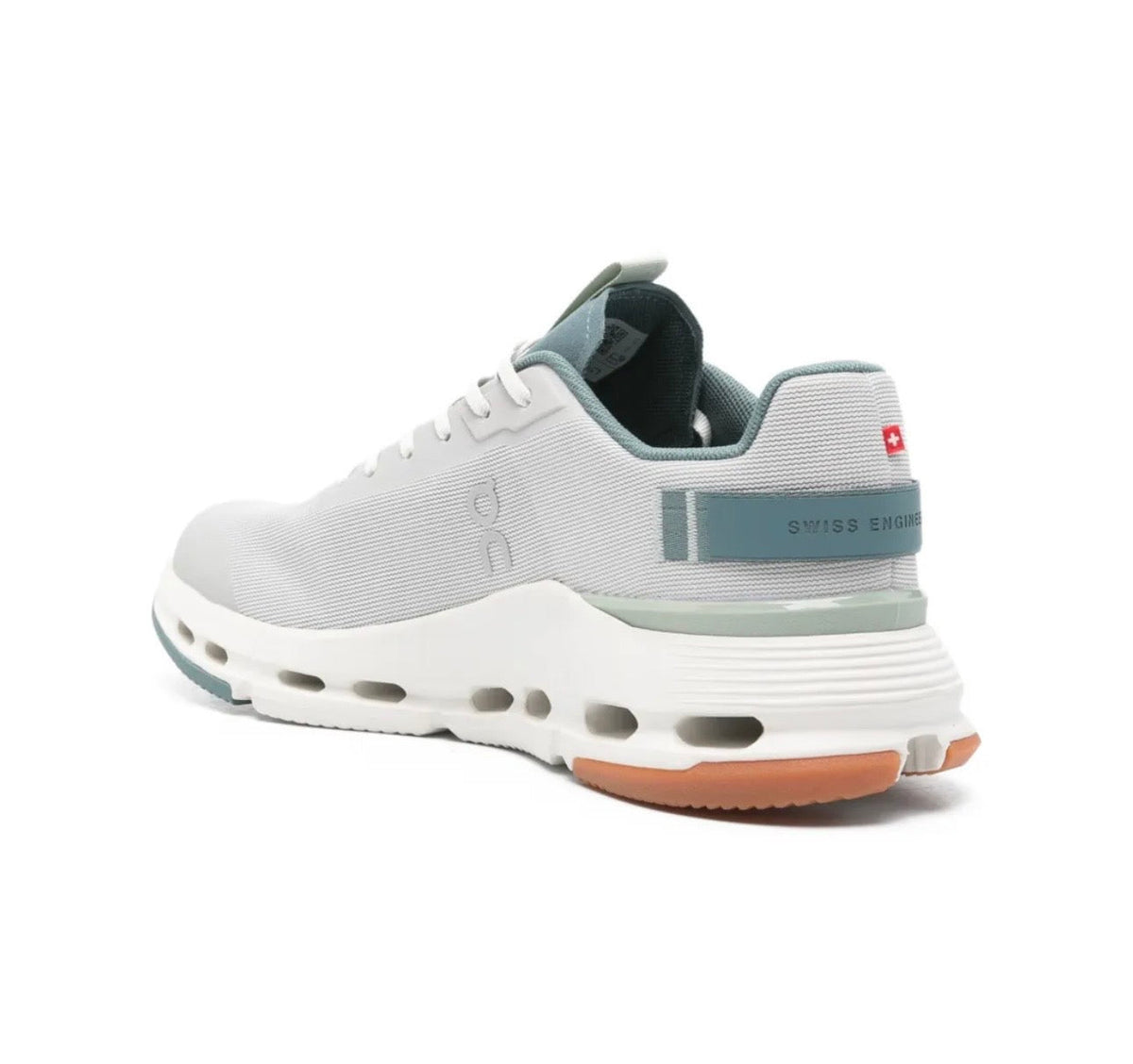 On Cloudnova Grey Green - high-performance athletic footwear in Green with advanced cushioning