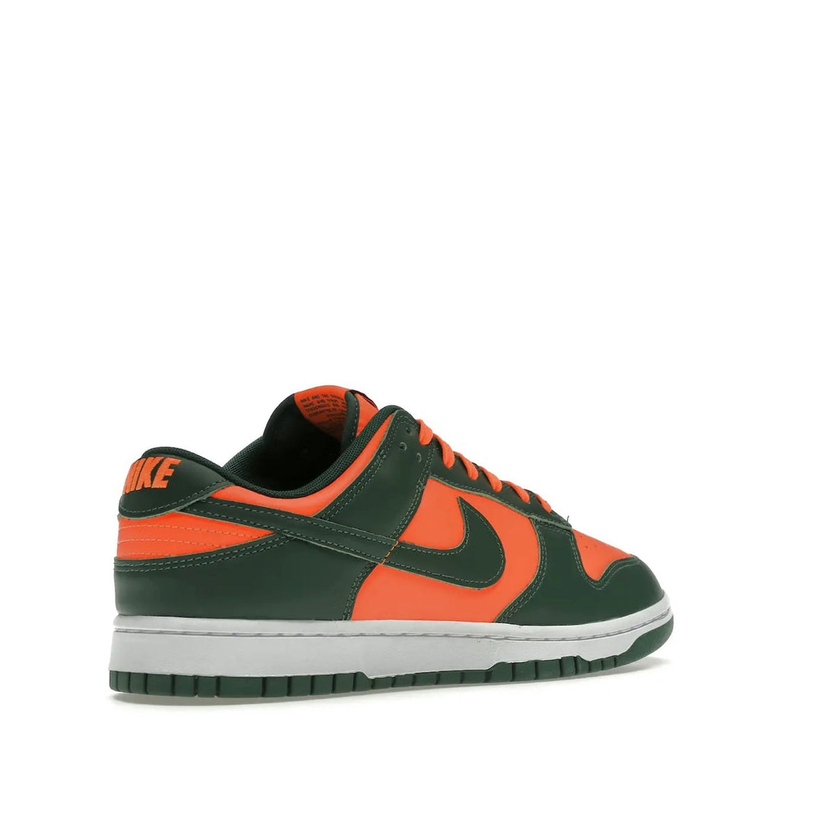 Nike Dunk Low Retro Miami Hurricanes - high-performance athletic footwear with advanced cushioning