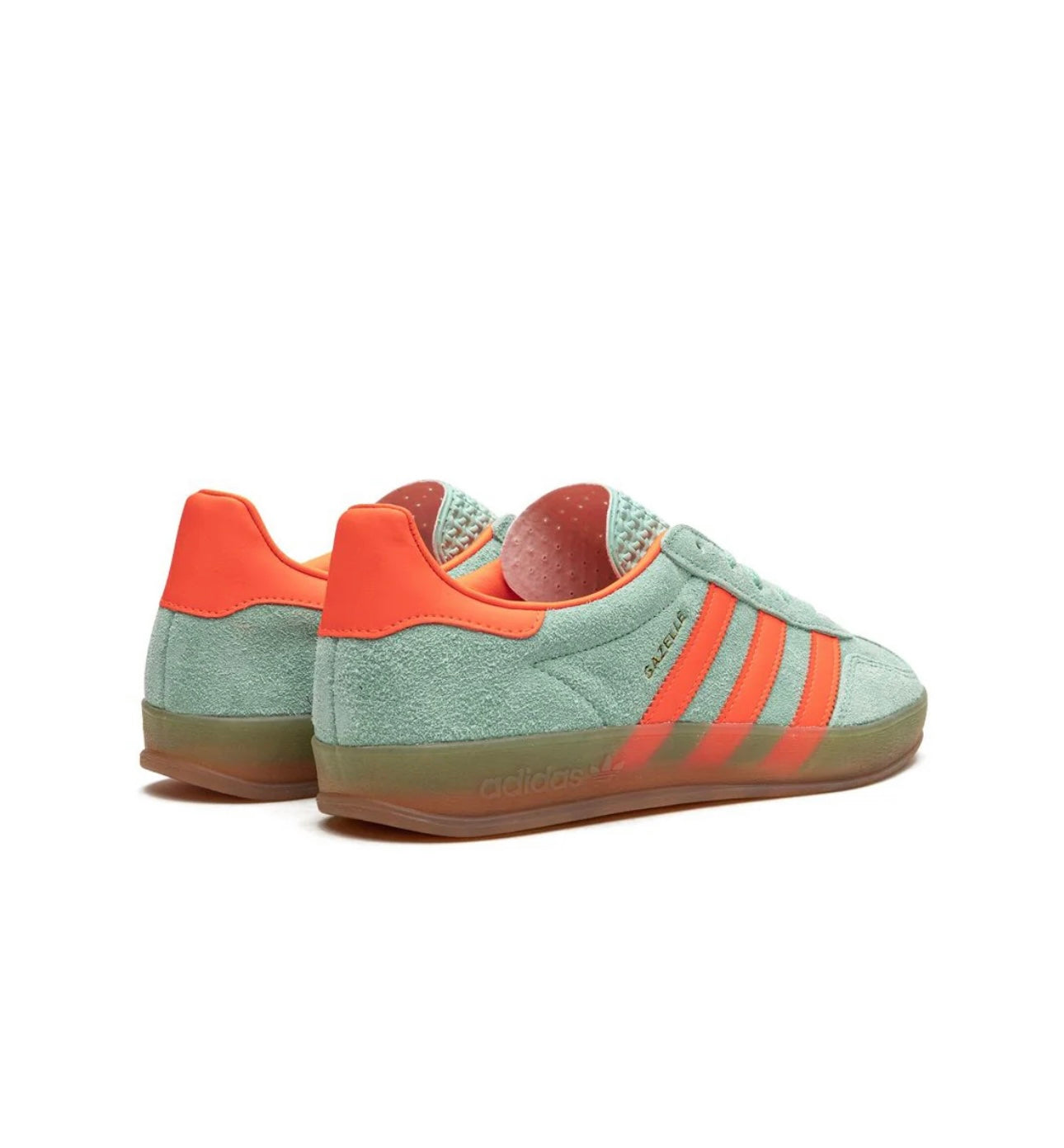 Adidas gazelle Light Green peach