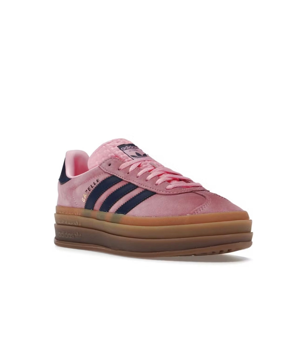 Adidas gazelle navy blue pink platform