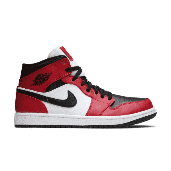 Air Jordan 1 Mid Chicago Black Toe - high-performance athletic footwear in Black with advanced cushioning