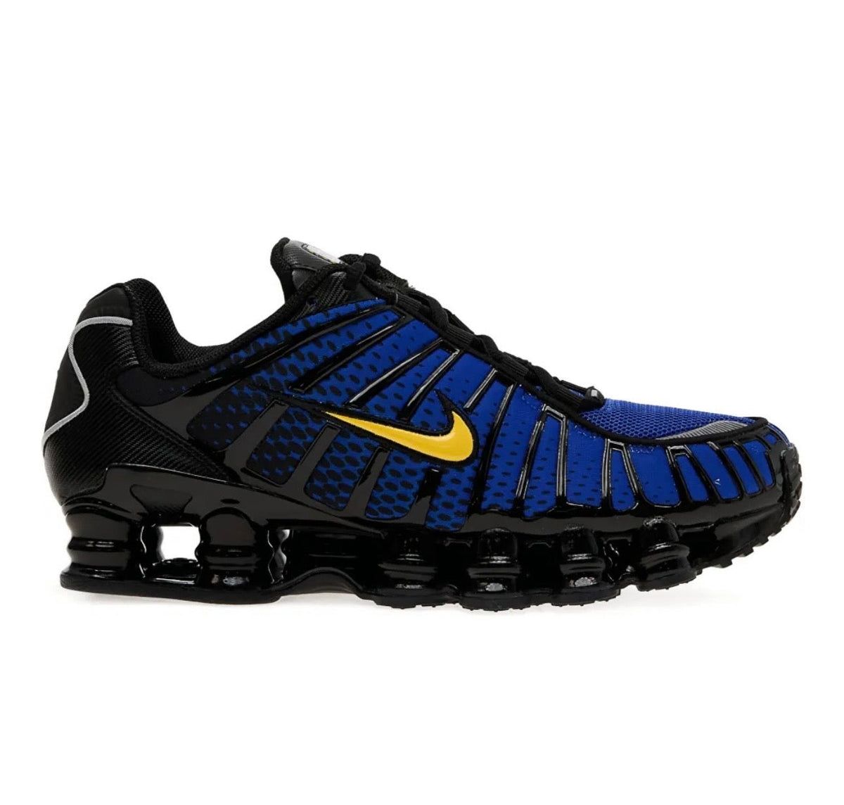 Nike Shox Black Blue Yellow - high-performance athletic footwear in Black with advanced cushioning