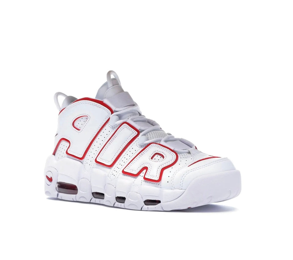 Nike Uptempo White Red - high-performance athletic footwear in White with advanced cushioning