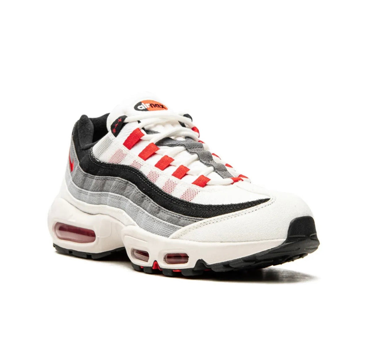 Nike air Vapormax 95?white grey red - high-performance athletic footwear in White with advanced cushioning