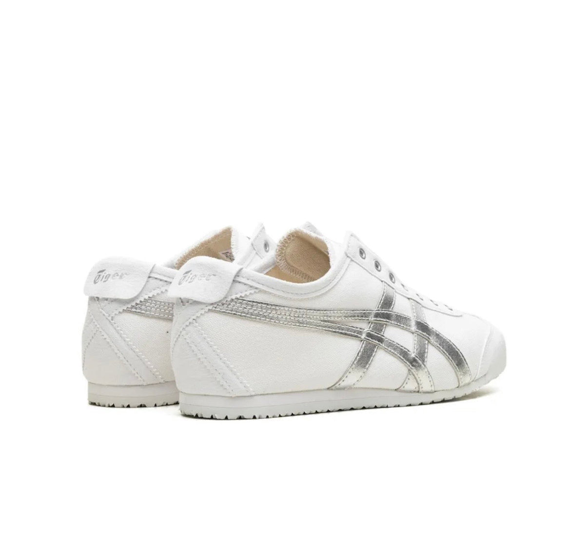 Onitsuka Tiger Mexico white silver high-performance athletic footwear White