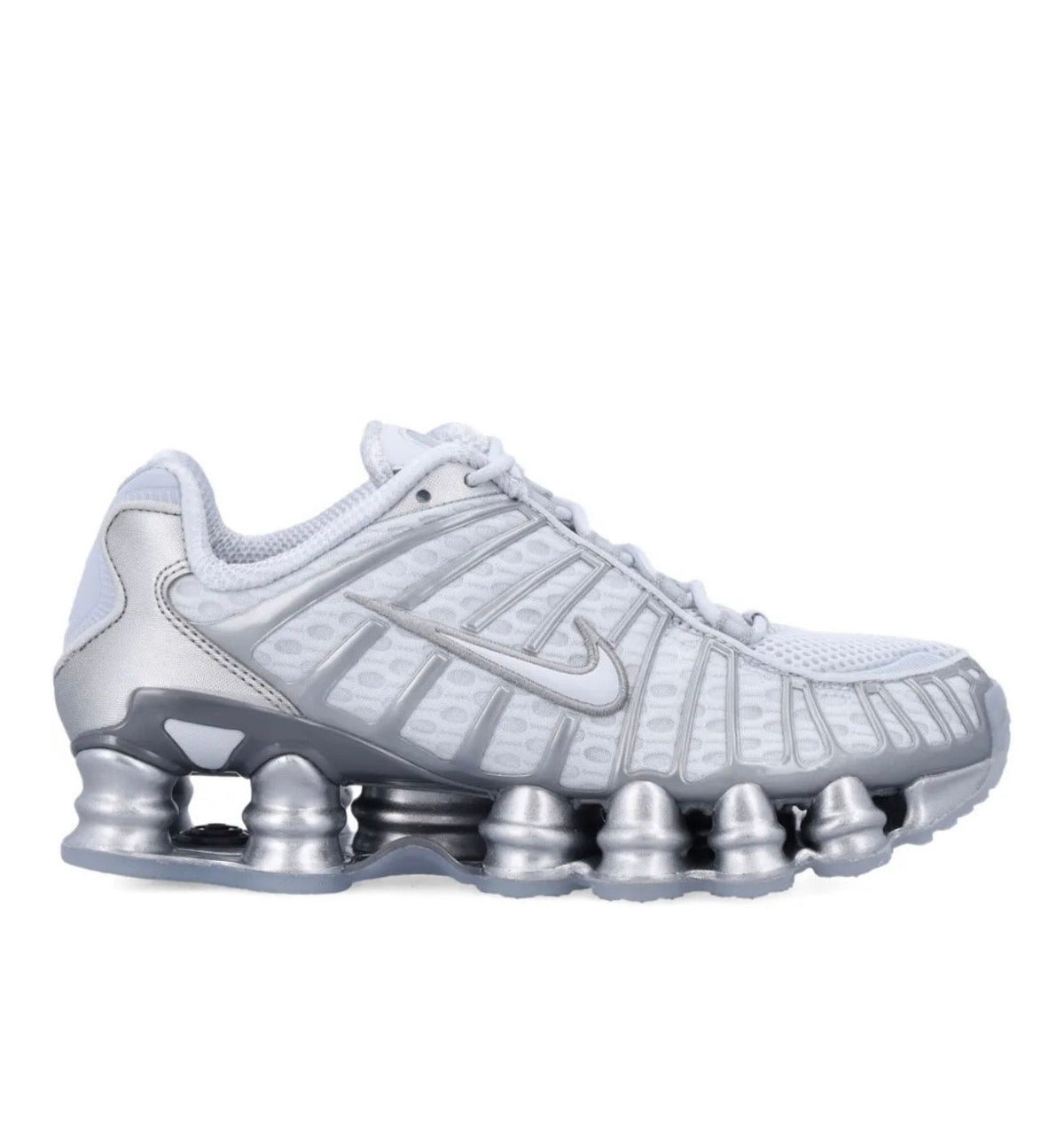 Nike Shox White Silver - high-performance athletic footwear in White with advanced cushioning