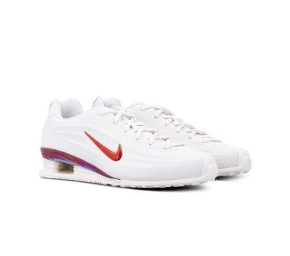 Nike Shox Z White Red Blue - high-performance athletic footwear in White with advanced cushioning