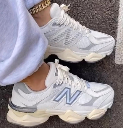 New Balance 9060 White Grey - high-performance athletic footwear in White with advanced cushioning