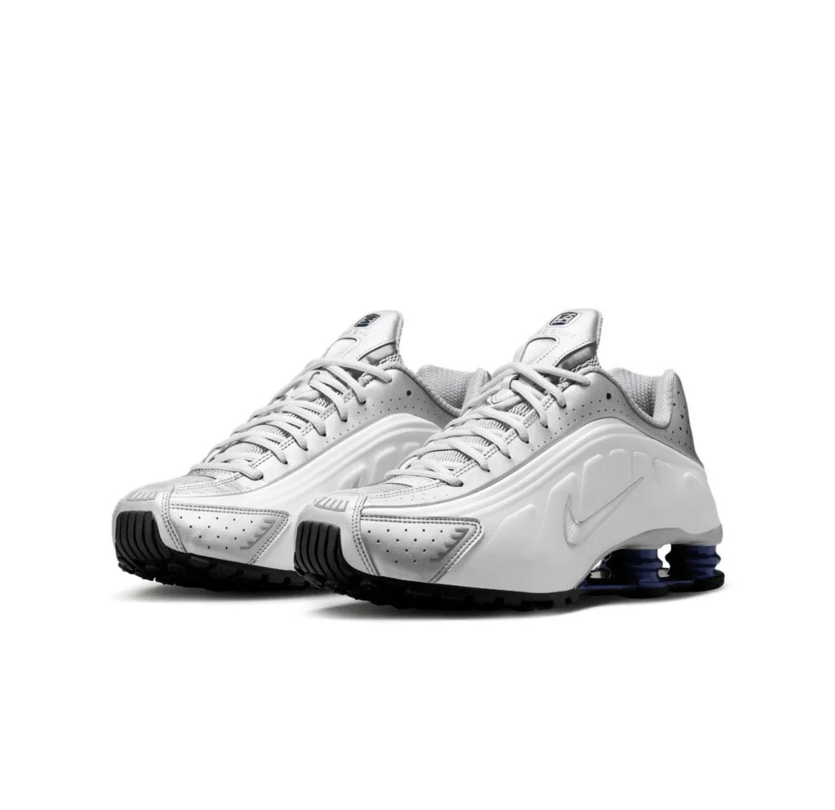 Nike Shox R4 White Silver - high-performance athletic footwear in White with advanced cushioning