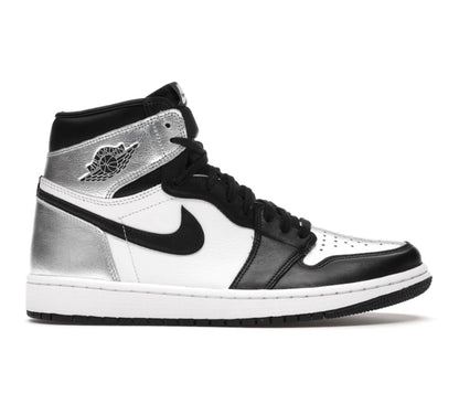 Air Jordan 1 Retro High Silver Toe (W) - high-performance athletic footwear in Silver with advanced cushioning