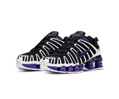 Nike Shox Black Purple White - high-performance athletic footwear in Black with advanced cushioning