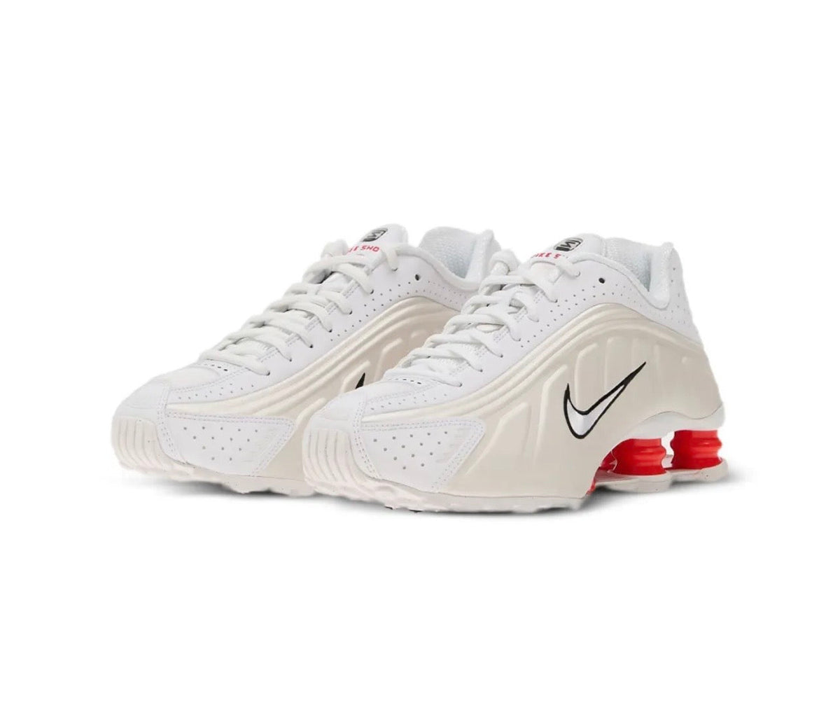 Nike Shox R4 Cream Red - high-performance athletic footwear in Red with advanced cushioning