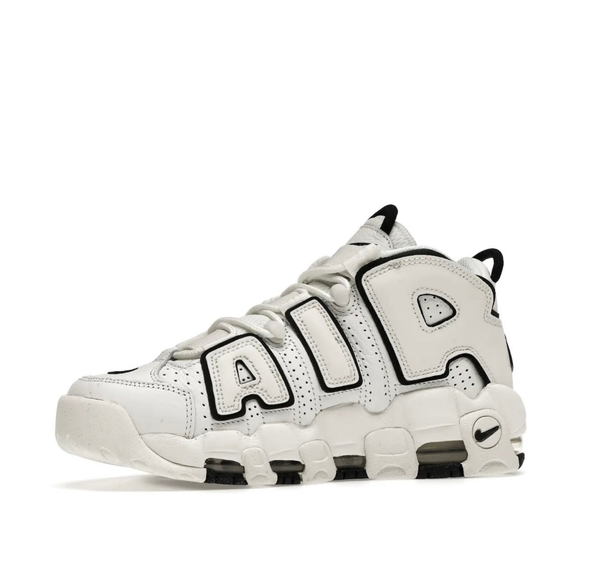 Nike Uptempo White Black high-performance athletic footwear Black