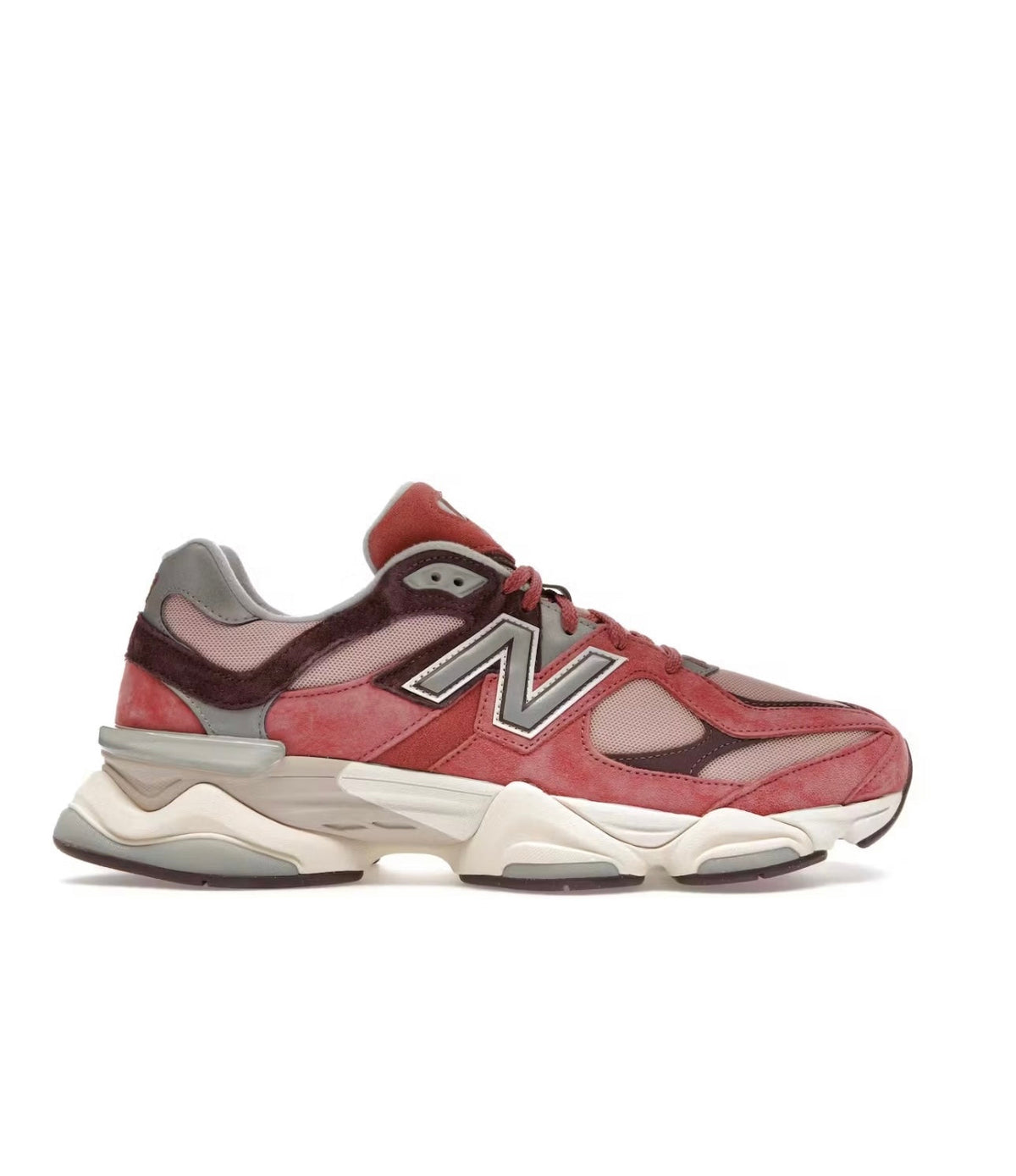 New Balance 9060 Red Grey - high-performance athletic footwear in Red with advanced cushioning