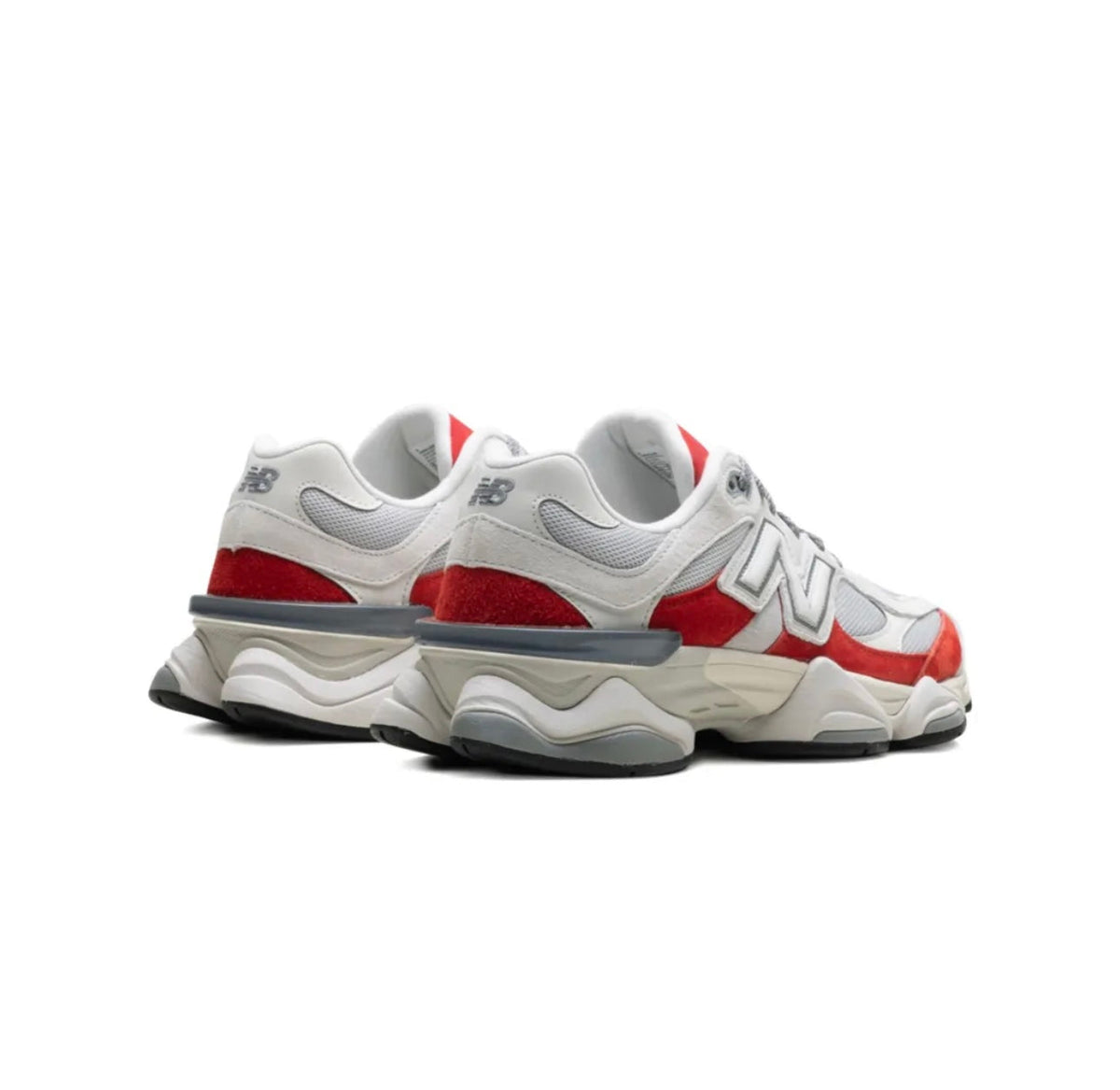 New Balance 9060 Gray Red - high-performance athletic footwear in Red with advanced cushioning