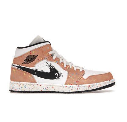 Air Jordan 1 Mid SE Brushstroke - high-performance athletic footwear with advanced cushioning