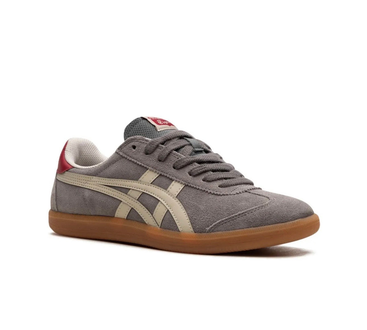 Onitsuka Tiger Tokuten grey mocha red high-performance athletic footwear Grey
