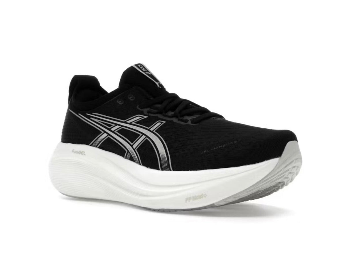 Asics Nimbus 27 Black White - high-performance athletic footwear in Black with advanced cushioning