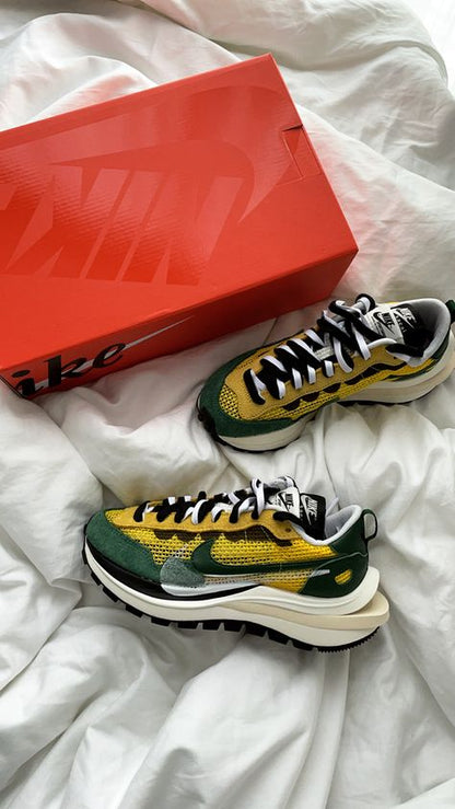Nike Vaporwaffle Sacai Tour Yellow Stadium Green - high-performance athletic footwear in Green with advanced cushioning