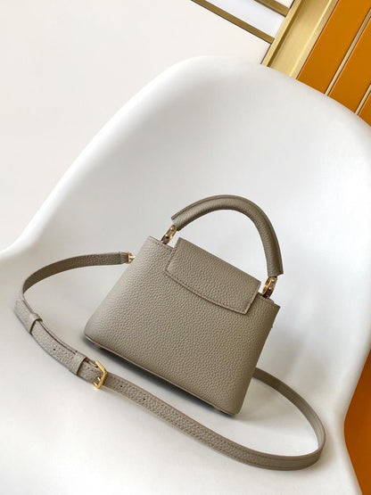 Classic Leather Top Handle Bag