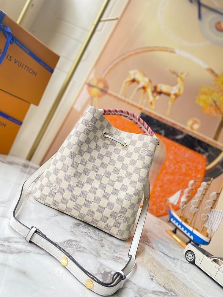 Classic Elegant Beige Woven Canvas Bucket Bag ??Special Edition
