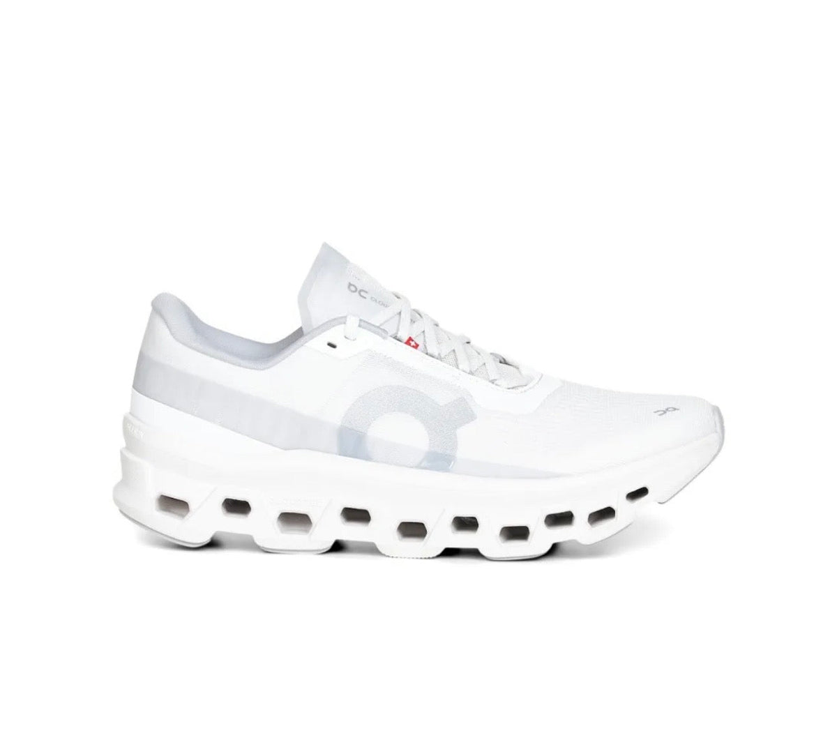 On Cloudmonster light grey - high-performance athletic footwear in Grey with advanced cushioning