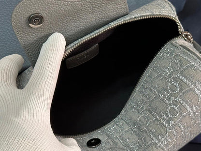 Luxury Grey Printed Calfskin Shoulder Bag ??Limited Edition