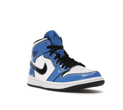 Air Jordan 1 Mid Signal Blue - high-performance athletic footwear in Blue with advanced cushioning