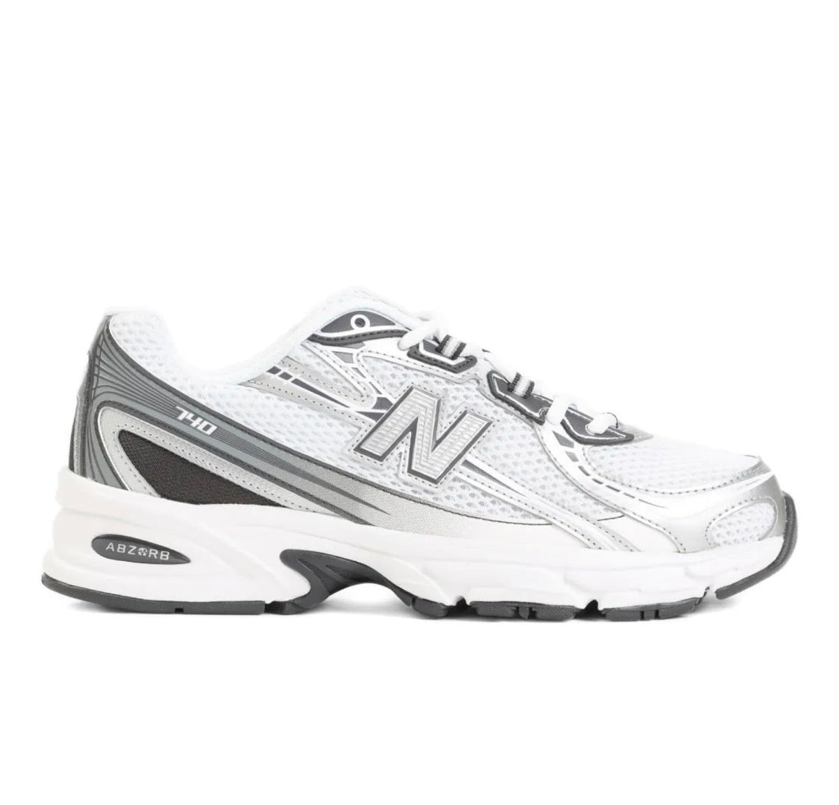 New Balance 740 silver - high-performance athletic footwear in Silver with advanced cushioning