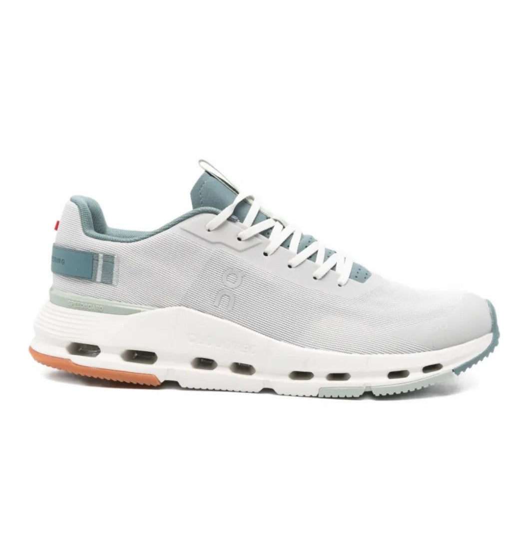 On Cloudnova Grey Green - high-performance athletic footwear in Green with advanced cushioning