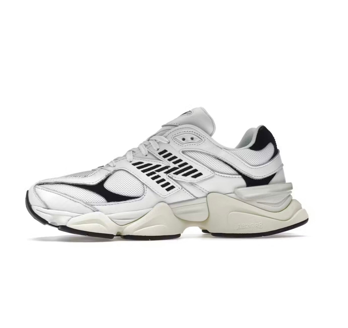 New Balance 9060 White Black - high-performance athletic footwear in Black with advanced cushioning