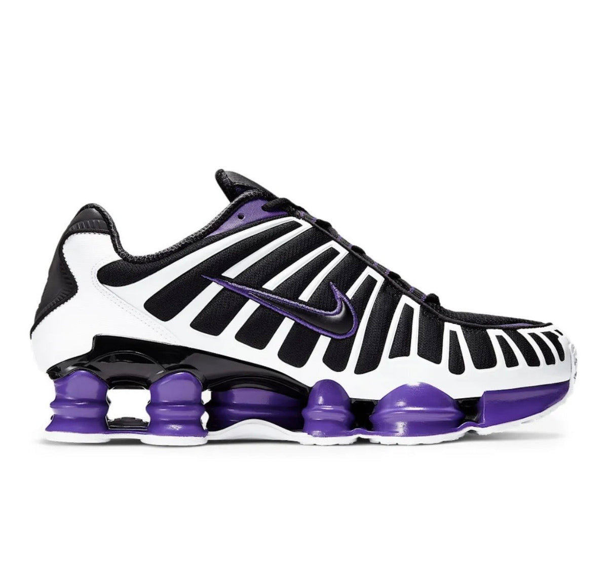 Nike Shox Black Purple White - high-performance athletic footwear in Black with advanced cushioning