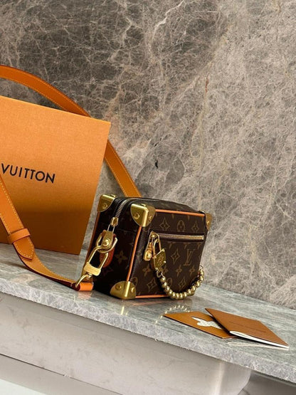 Modern Monogram Leather Top Handle Bag ??Limited Edition