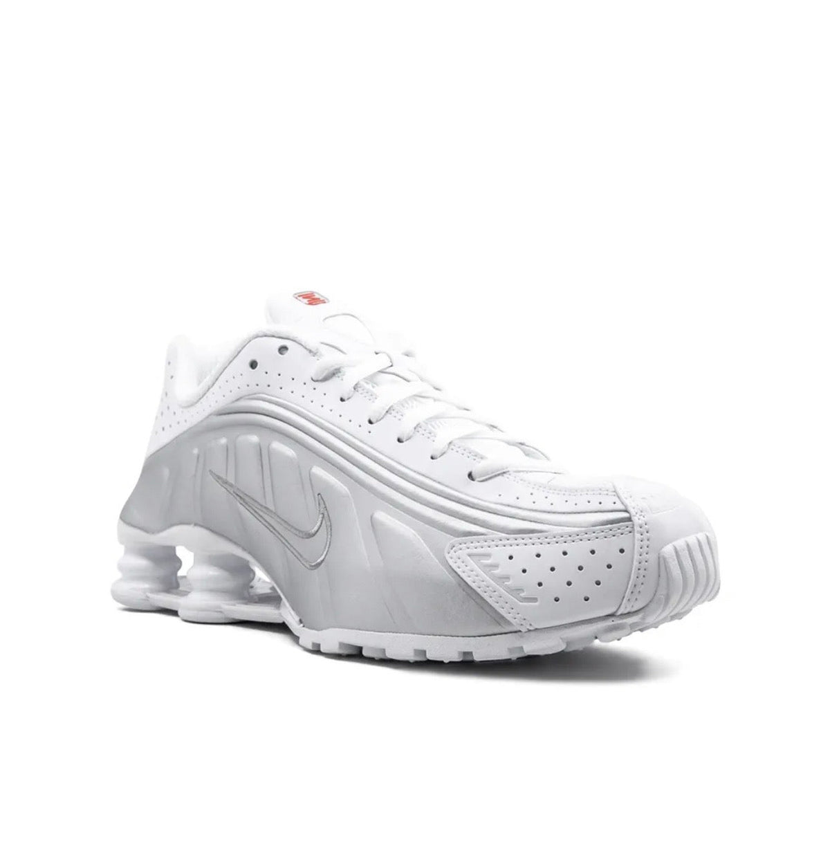 Nike Shox R4 Silver White - high-performance athletic footwear in White with advanced cushioning