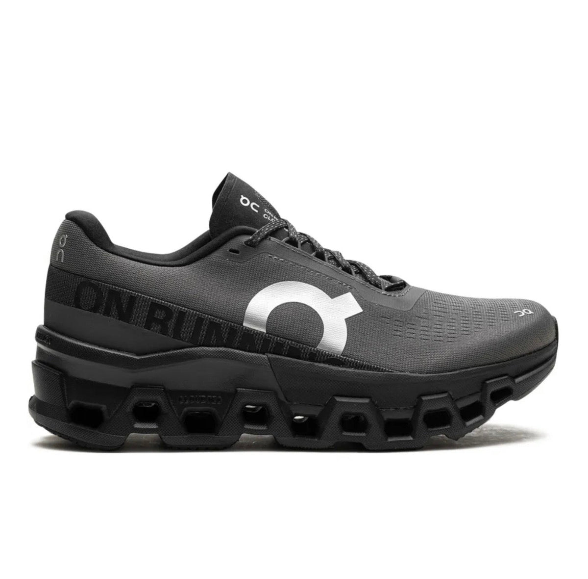 On Cloudmonster black - high-performance athletic footwear in Black with advanced cushioning