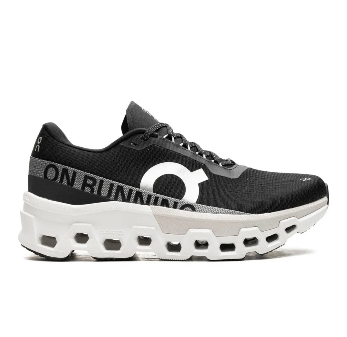On Cloudmonster black - high-performance athletic footwear in Black with advanced cushioning